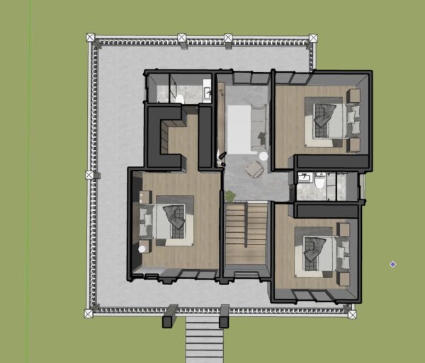 (14x14m2) 4 Dormitorios 3 Baños - Imagen 21
