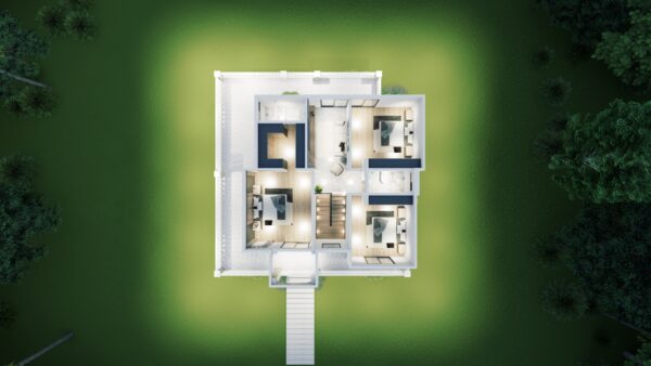 (14x14m2) 4 Dormitorios 3 Baños - Imagen 26