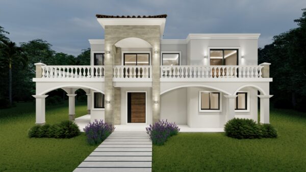 (14x14m2) 4 Dormitorios 3 Baños